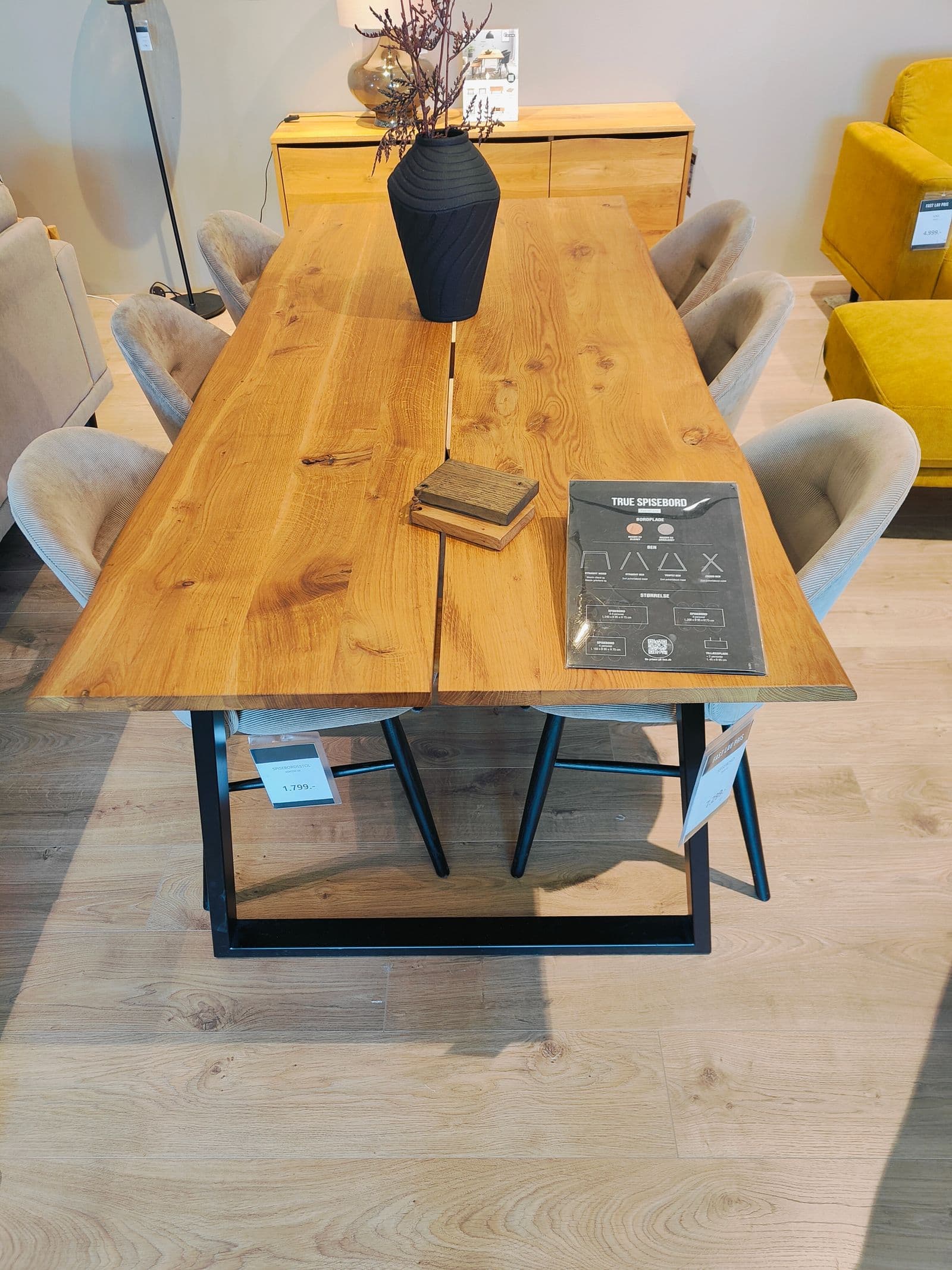 Solid Wood Dining Table (6-seater)